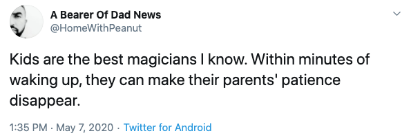 17 hilarious tweets from parents saying just what we're all thinking magicians